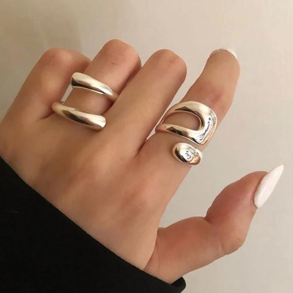 Kenzie Double Ring Set - Picture 1 of 8